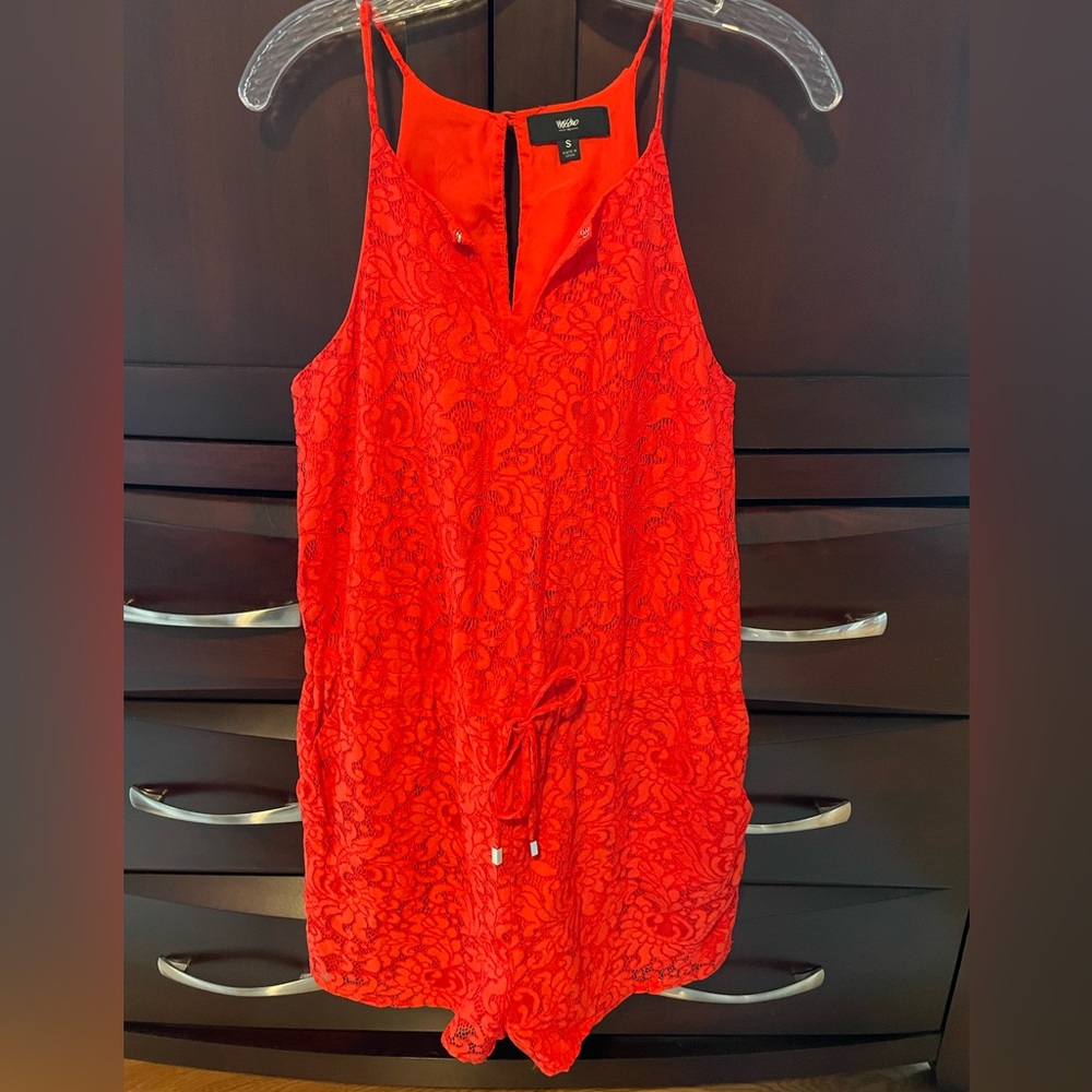 Mossimo for target drawstring women’s romper — S